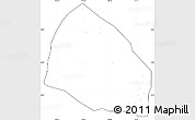 Blank Simple Map of Pholhong, cropped outside, no labels