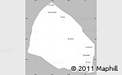 Gray Simple Map of Pholhong, single color outside