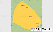 Savanna Style Simple Map of Pholhong, single color outside