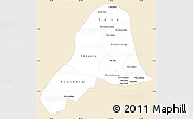 Classic Style Simple Map of Vientiane, single color outside