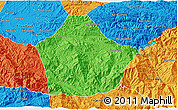 Political 3D Map of Khoune