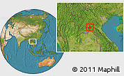 Satellite Location Map of Khoune