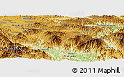 Physical Panoramic Map of Khoune