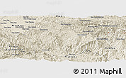 Shaded Relief Panoramic Map of Khoune