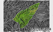 Satellite 3D Map of Pek, desaturated