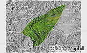 Satellite 3D Map of Pek, lighten, desaturated