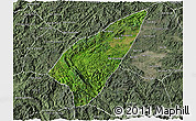 Satellite 3D Map of Pek, semi-desaturated