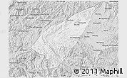 Silver Style 3D Map of Pek