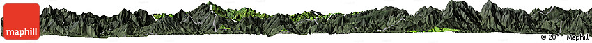 Satellite Horizon Map of Pek, darken, semi-desaturated