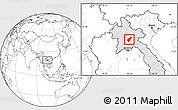 Blank Location Map of Pek, highlighted country