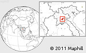 Blank Location Map of Pek, highlighted parent region