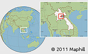Savanna Style Location Map of Pek, highlighted country, highlighted parent region, within the entire country