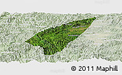 Satellite Panoramic Map of Pek, lighten