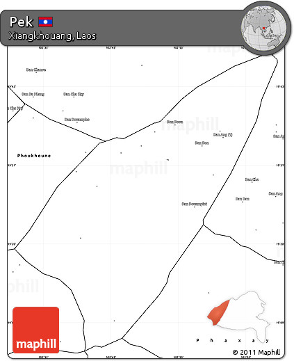 Blank Simple Map of Pek
