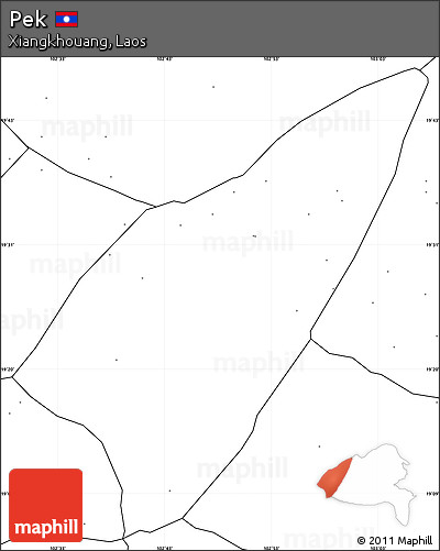 Blank Simple Map of Pek, no labels