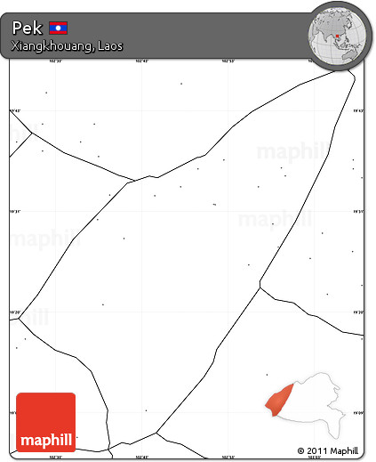 Blank Simple Map of Pek, no labels