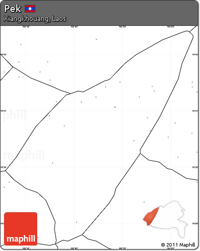 Blank Simple Map of Pek, no labels
