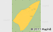 Savanna Style Simple Map of Pek, single color outside