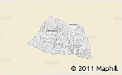 Classic Style 3D Map of Phaxay, single color outside