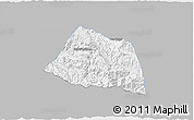 Gray 3D Map of Phaxay, single color outside