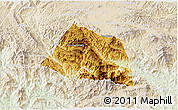 Physical 3D Map of Phaxay, lighten