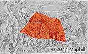 Political 3D Map of Phaxay, lighten, desaturated