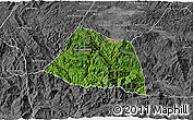 Satellite 3D Map of Phaxay, desaturated