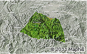 Satellite 3D Map of Phaxay, lighten, semi-desaturated