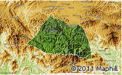 Satellite 3D Map of Phaxay, physical outside