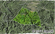 Satellite 3D Map of Phaxay, semi-desaturated