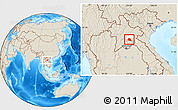 Shaded Relief Location Map of Phaxay, highlighted parent region