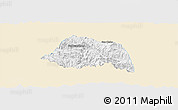 Classic Style Panoramic Map of Phaxay, single color outside