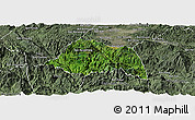 Satellite Panoramic Map of Phaxay, semi-desaturated