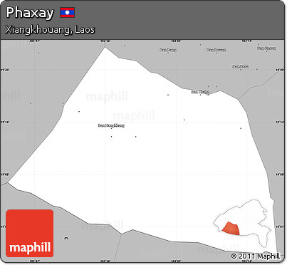 Gray Simple Map of Phaxay