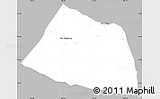 Gray Simple Map of Phaxay, single color outside