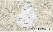 Classic Style 3D Map of Phou Kout