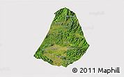 Satellite 3D Map of Phou Kout, cropped outside
