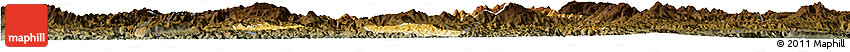 Physical Horizon Map of Phou Kout, darken