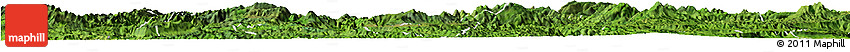 Satellite Horizon Map of Phou Kout