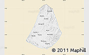 Classic Style Map of Phou Kout, single color outside