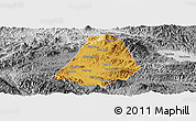 Physical Panoramic Map of Phou Kout, desaturated