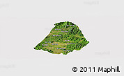 Satellite Panoramic Map of Phou Kout, cropped outside