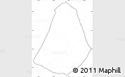 Blank Simple Map of Phou Kout, cropped outside, no labels