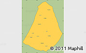 Savanna Style Simple Map of Phou Kout, cropped outside