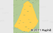 Savanna Style Simple Map of Phou Kout