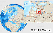 Shaded Relief Location Map of Aizkraukles