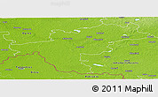 Physical Panoramic Map of Aizkraukles