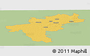 Savanna Style Panoramic Map of Aizkraukles, single color outside