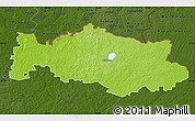 Physical Map of Aluksnes, darken