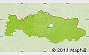 Physical Map of Aluksnes, lighten